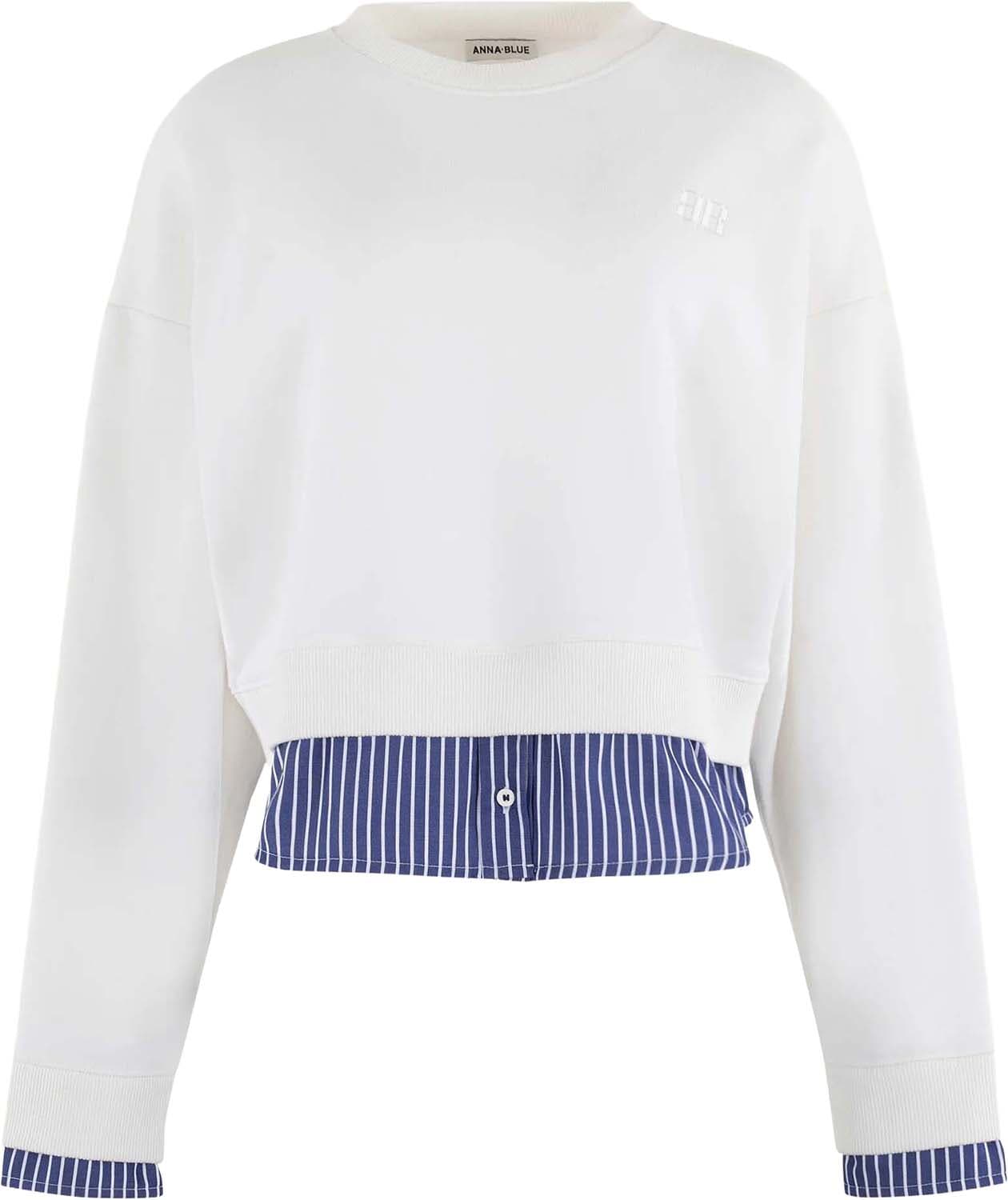 Anna Blue Sweater Bailey Off White
