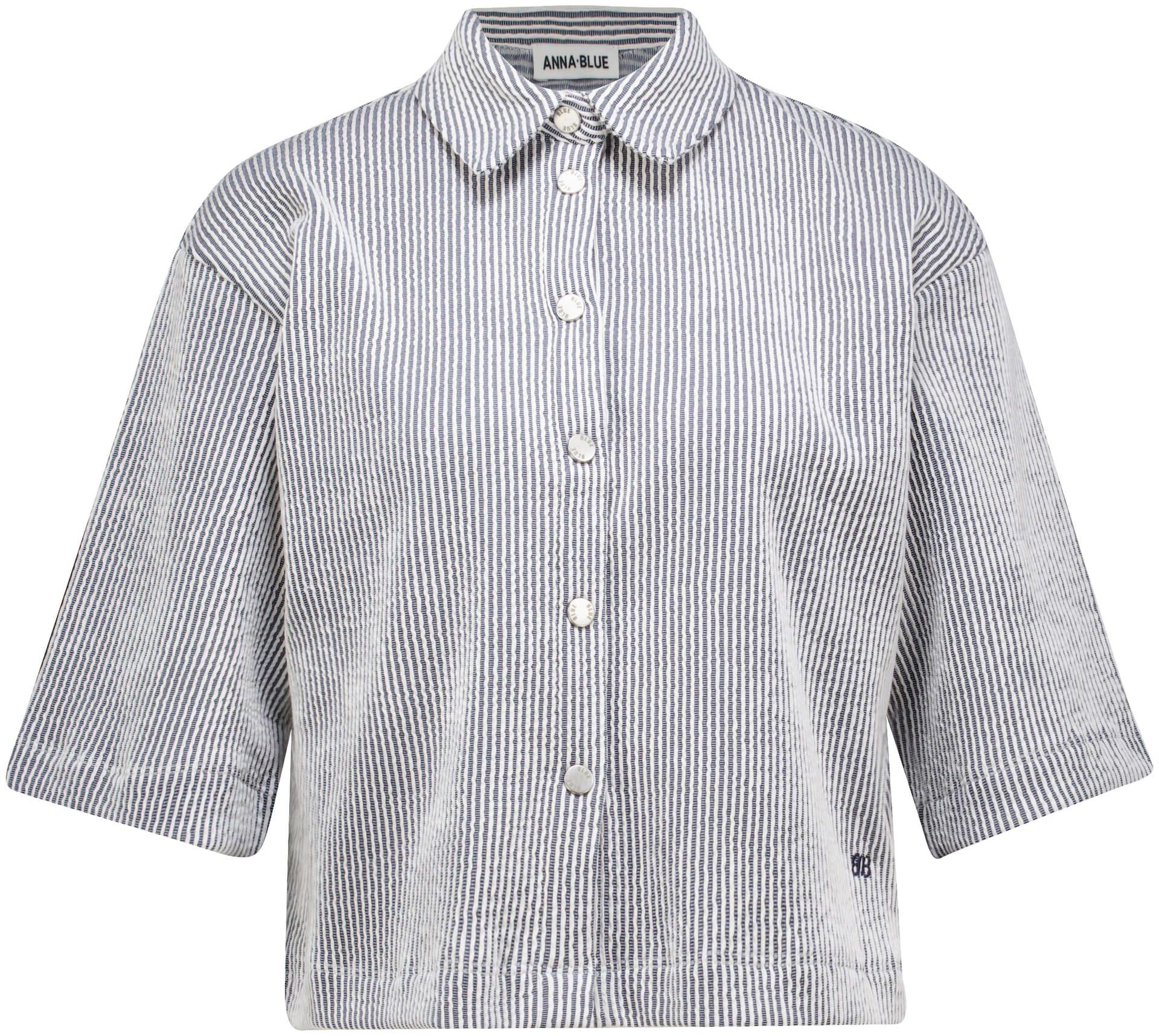 Anna Blue Blouse Blauw