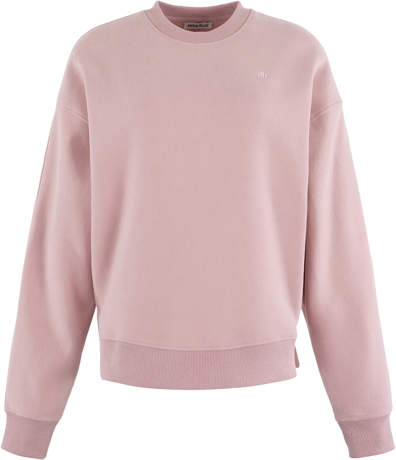 Anna Blue Sweater Crew Roze