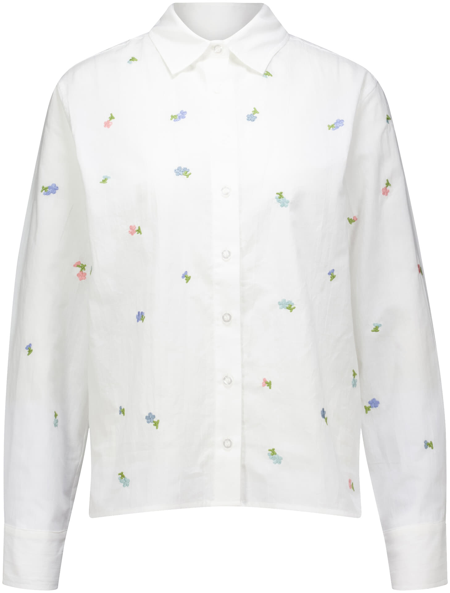 Anna Blue Blouse Lilo Off White