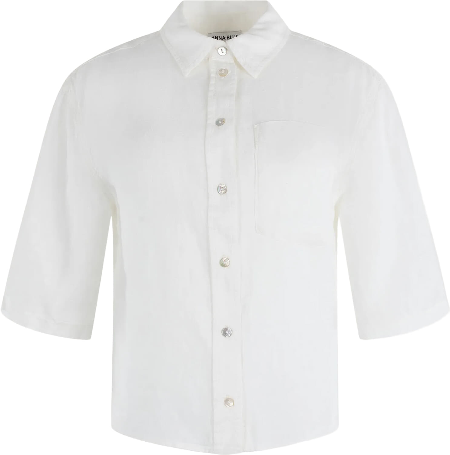 Anna Blue Blouse Laia Wit