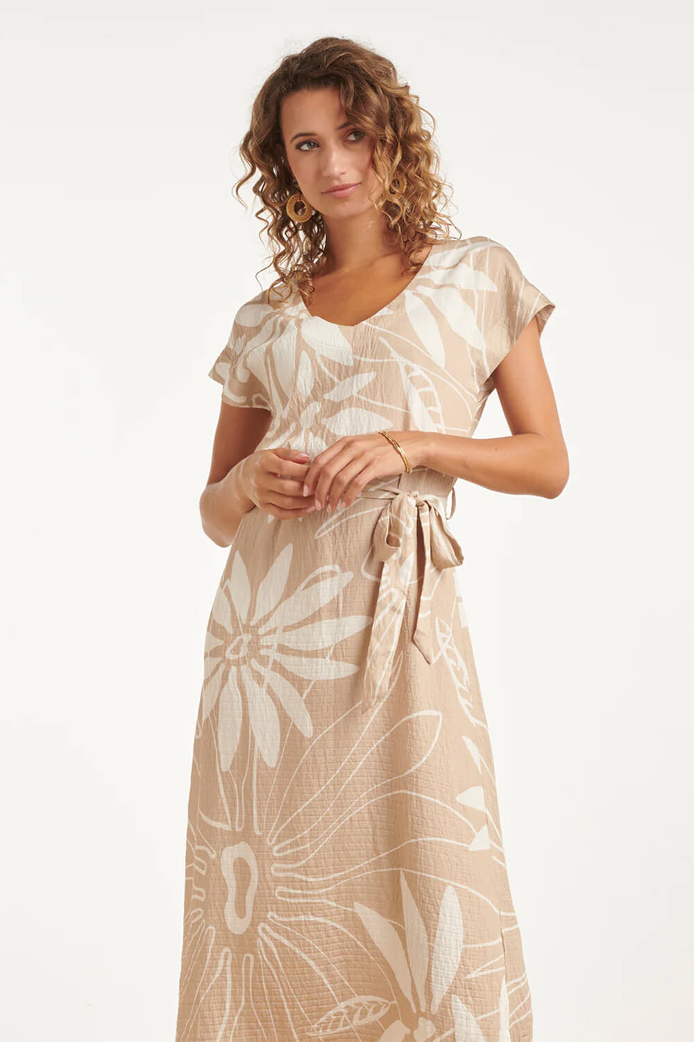 Smashed Lemon Jurk Beige