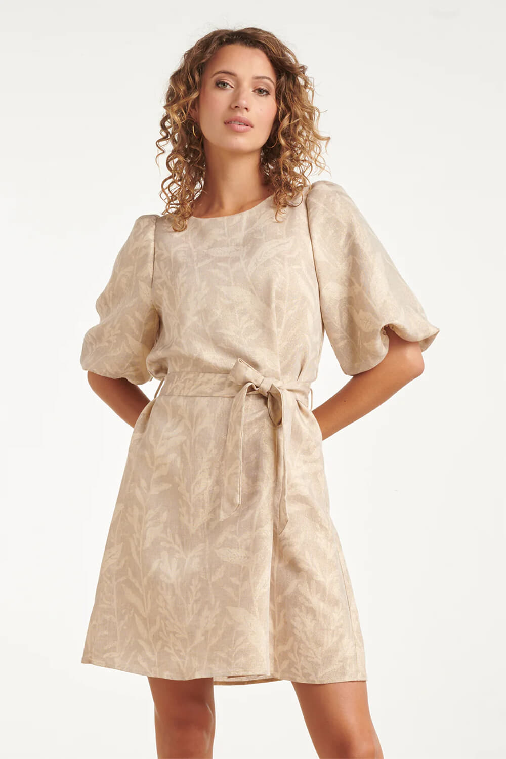 Smashed Lemon Jurk Beige