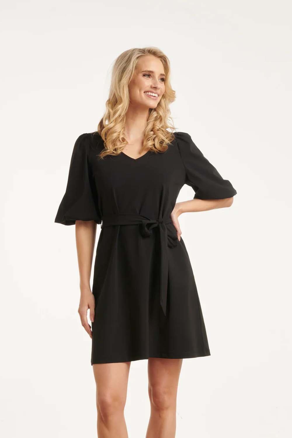 Smashed Lemon Jurk travel Zwart