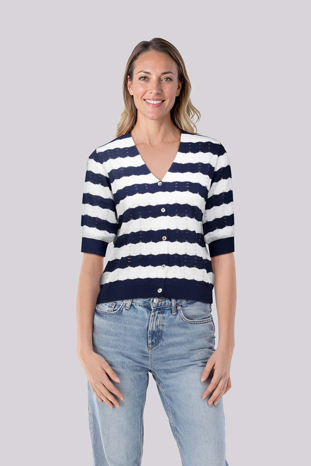 Bloomings Vest Blauw