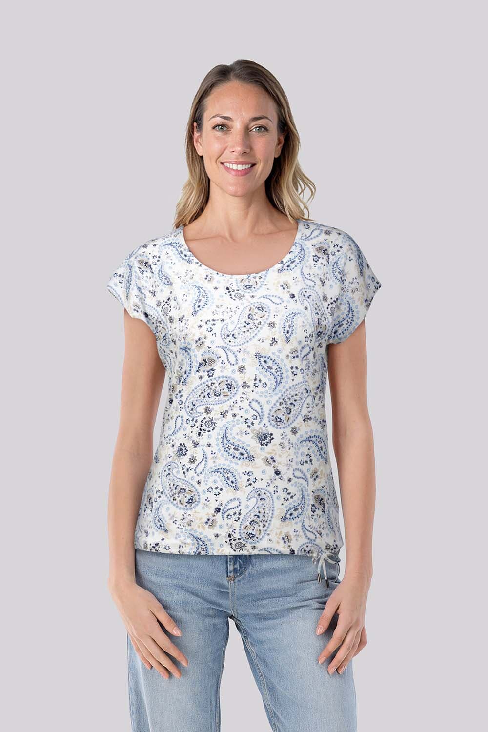 Bloomings Top Blauw