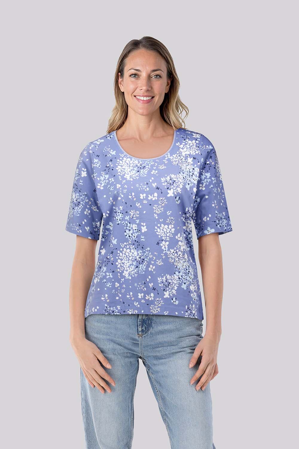 Bloomings T-shirt Blauw