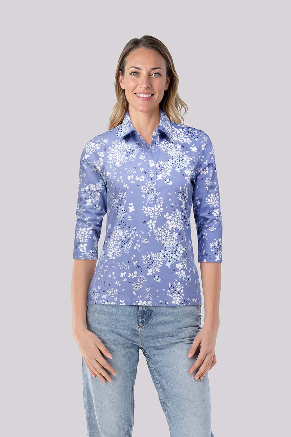 Bloomings Polo Blauw