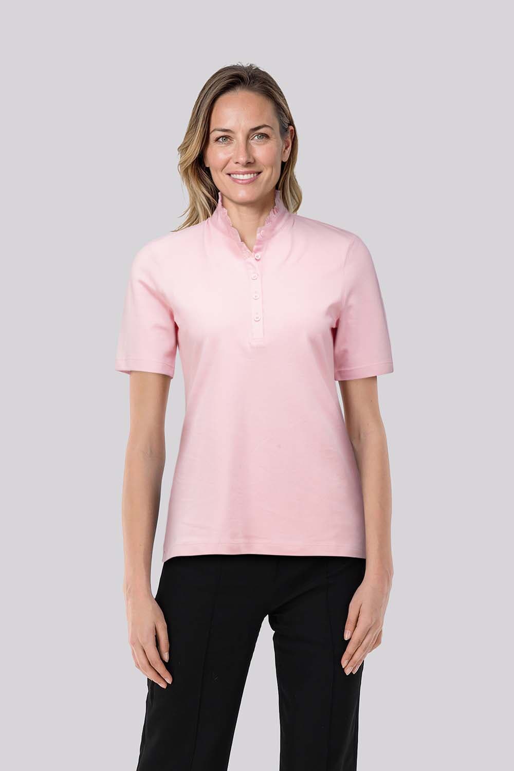 Bloomings Polo Pique Roze