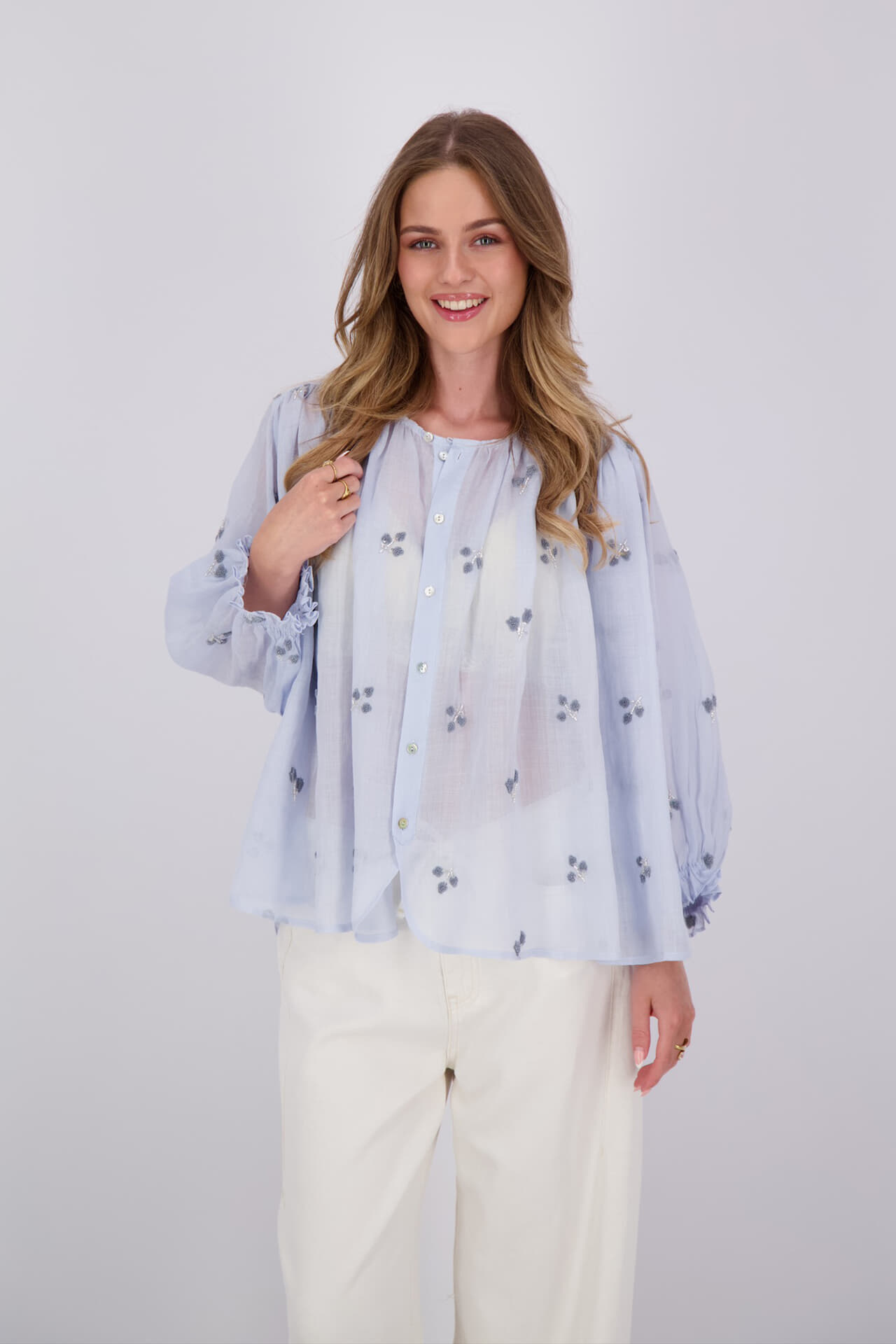 JC Sophie Blouse Maven Blauw