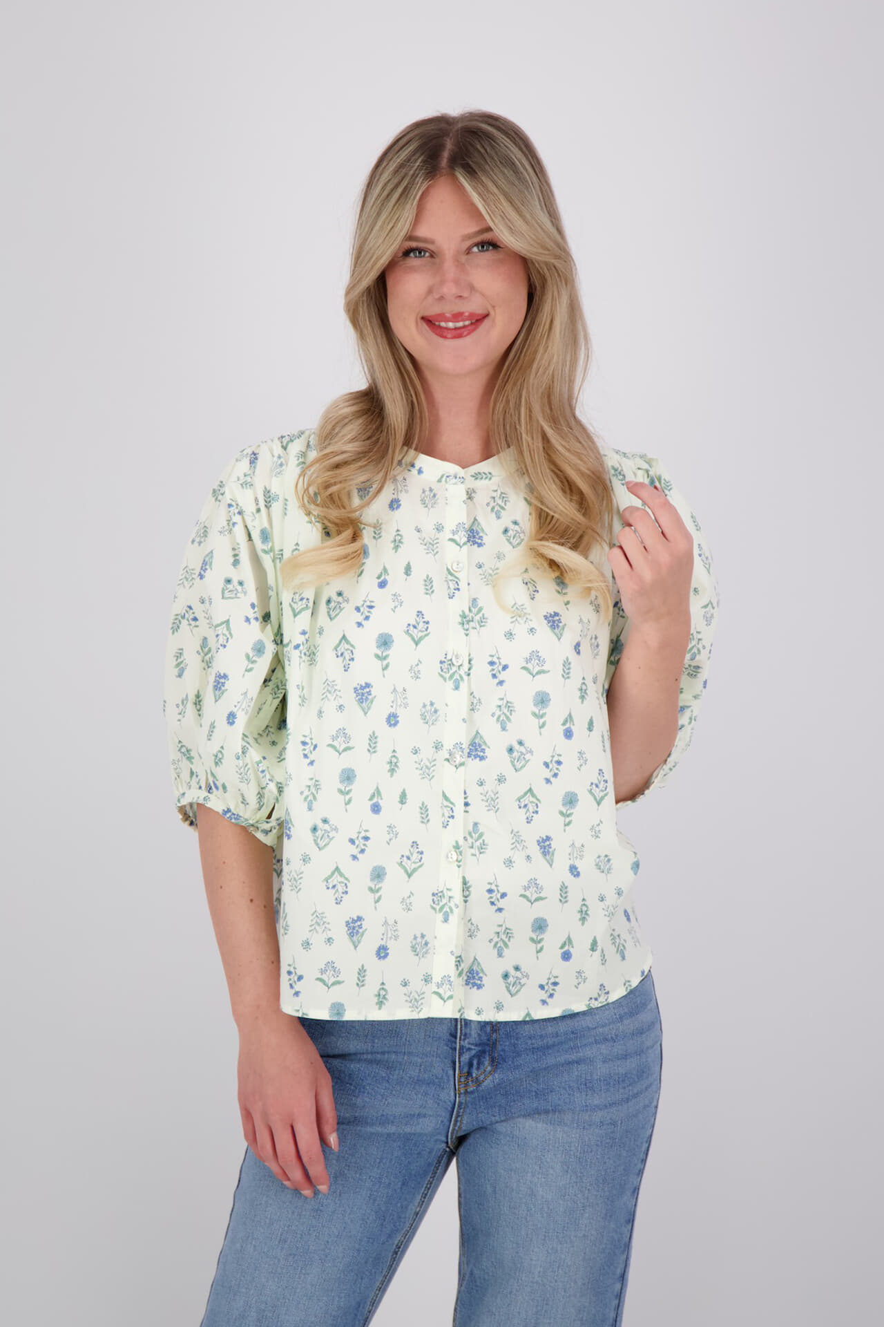 JC Sophie Blouse Mimi Blauw
