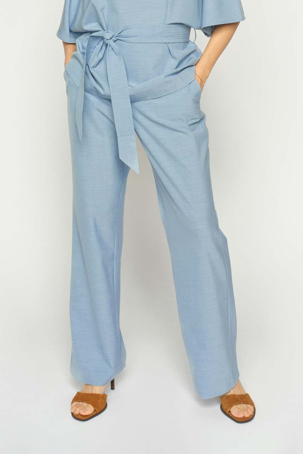 Mos Mosh Broek Bai Roy Blauw