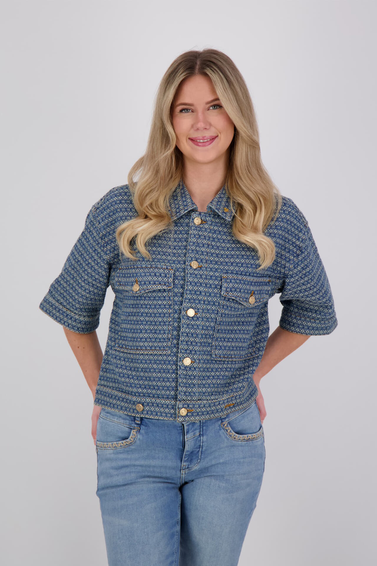 Mos Mosh Blazer Ebba Blauw