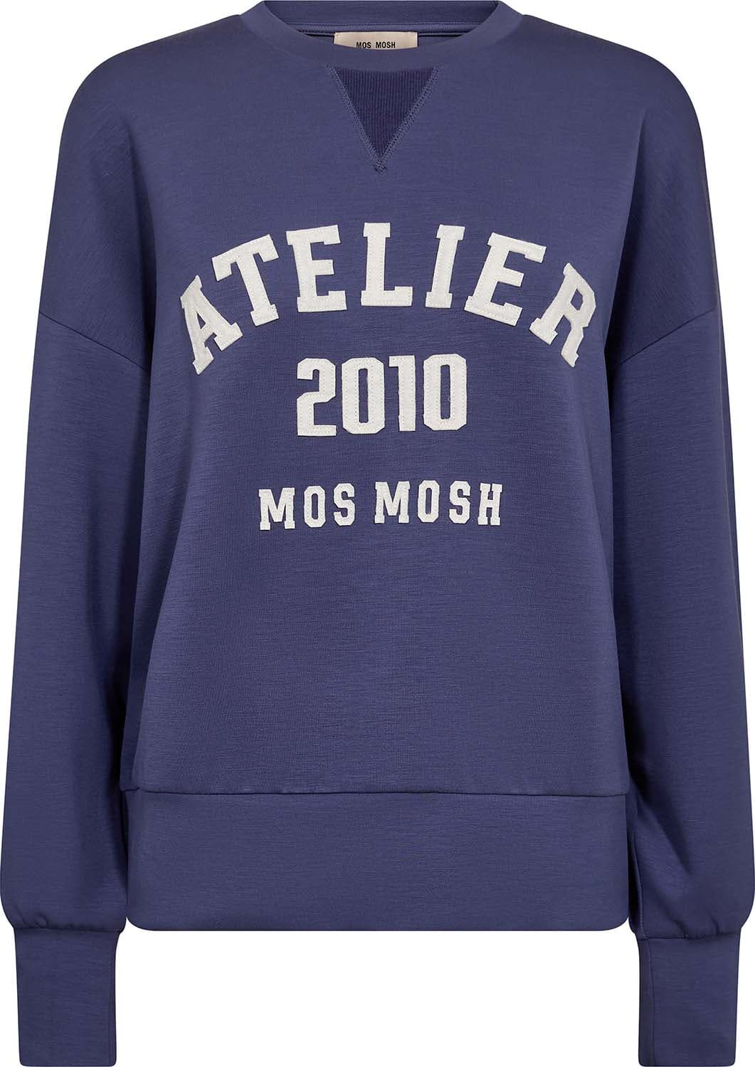 Mos Mosh Sweater Nima Blauw