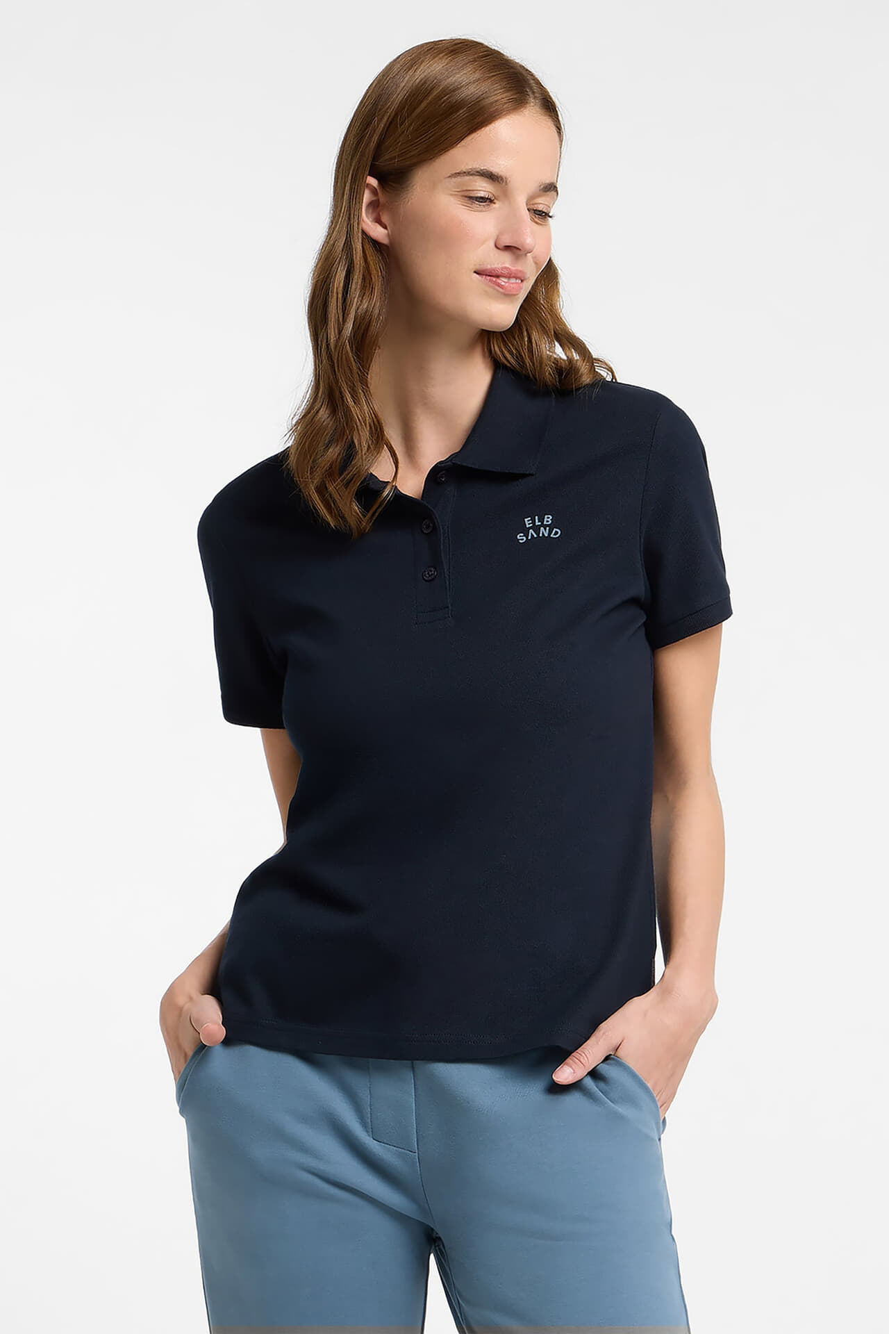 Elbsand Poloshirt Stina Blauw