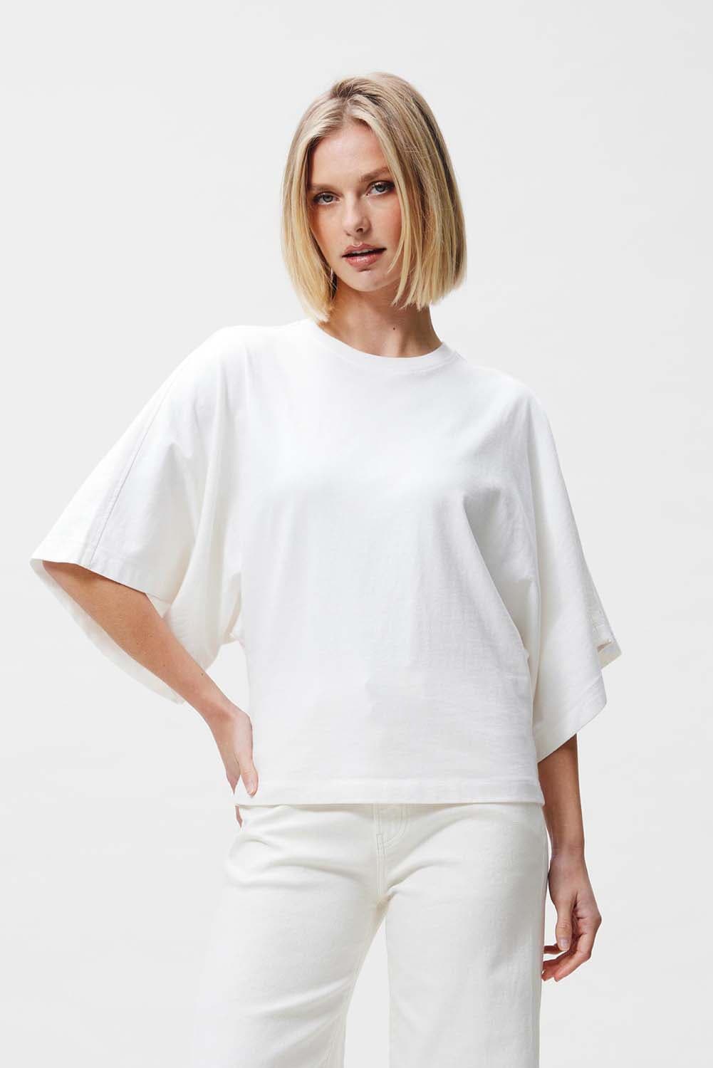 Catwalk Junkie T-shirt Batsleeve  Wit