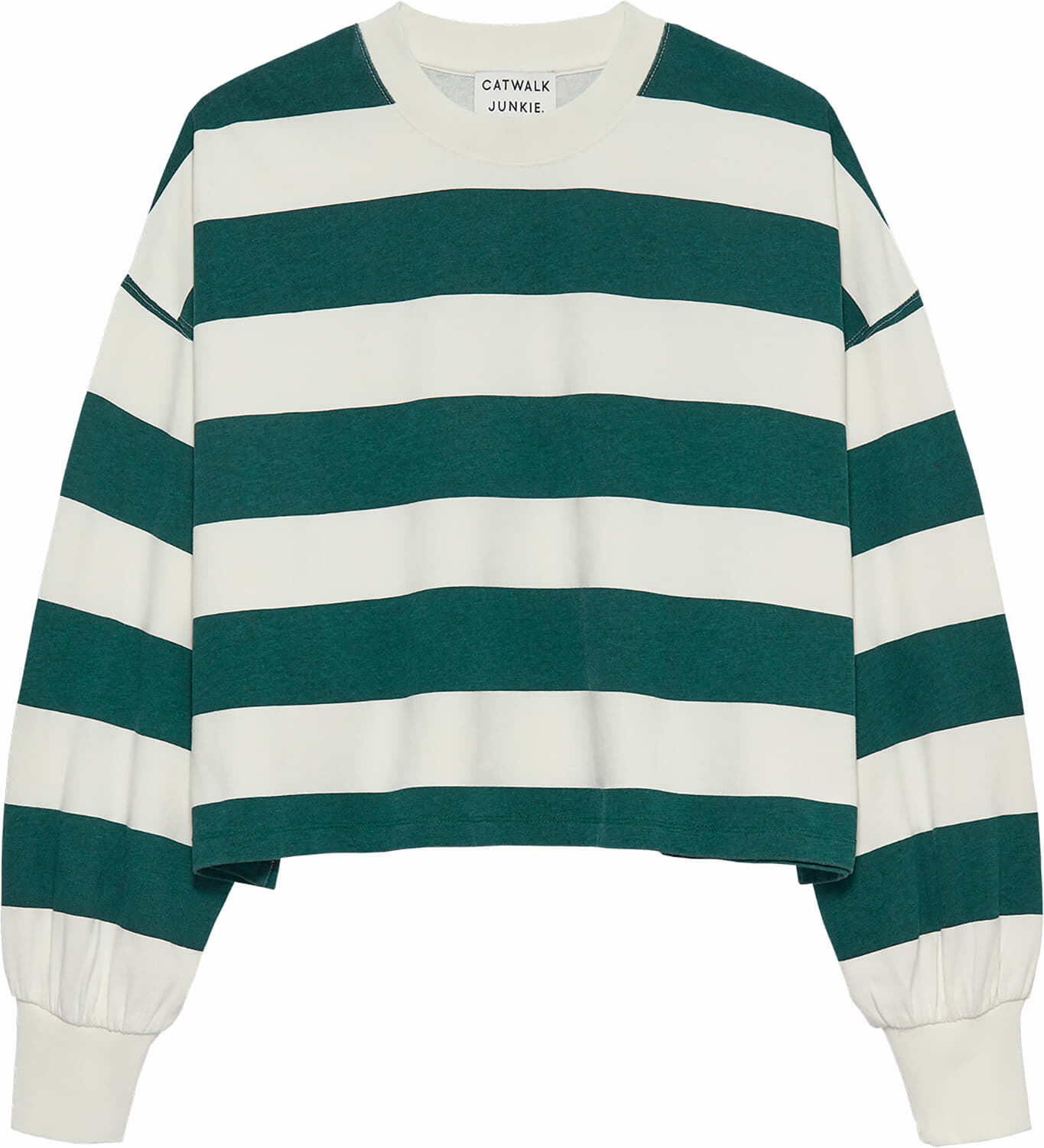 Catwalk Junkie Sweater Striped Oversized Groen
