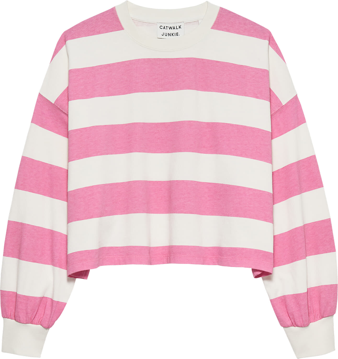 Catwalk Junkie Sweater Striped Oversized Roze