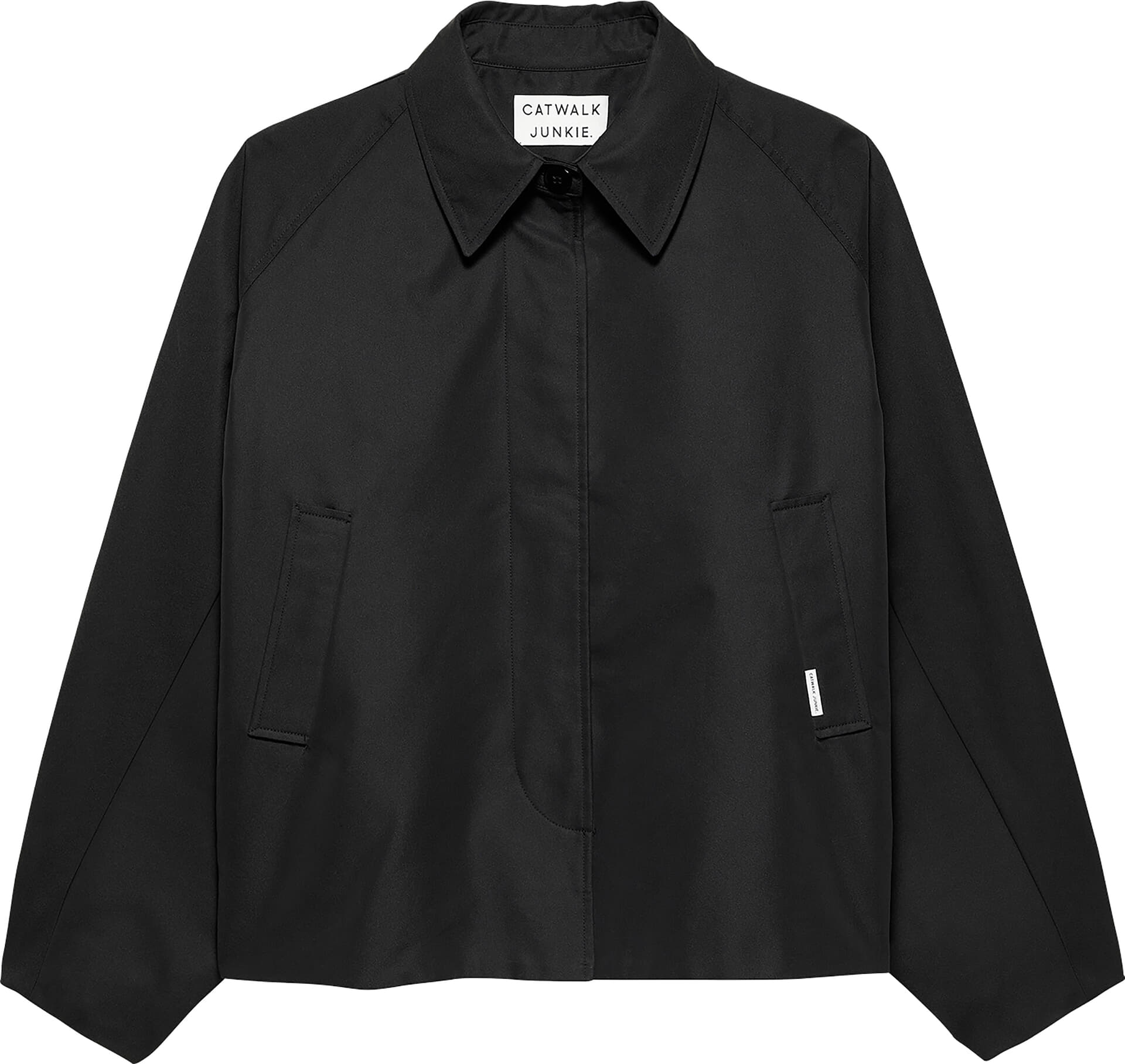 Catwalk Junkie Cape Trenchcoat Zwart