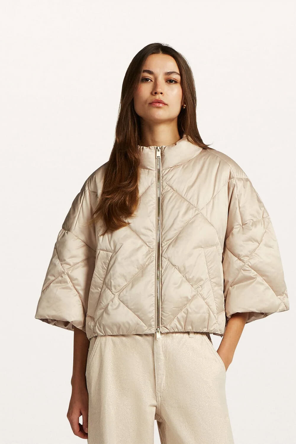 Beaumont Gewatteerde Jas Emilia Kaki