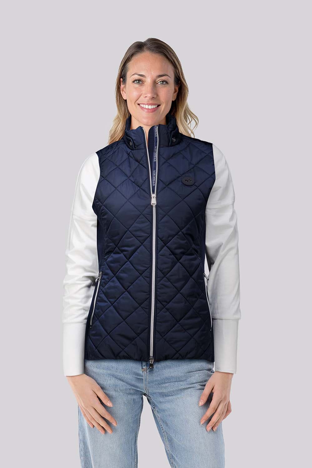 HV Society Bodywarmer Paisley Navy