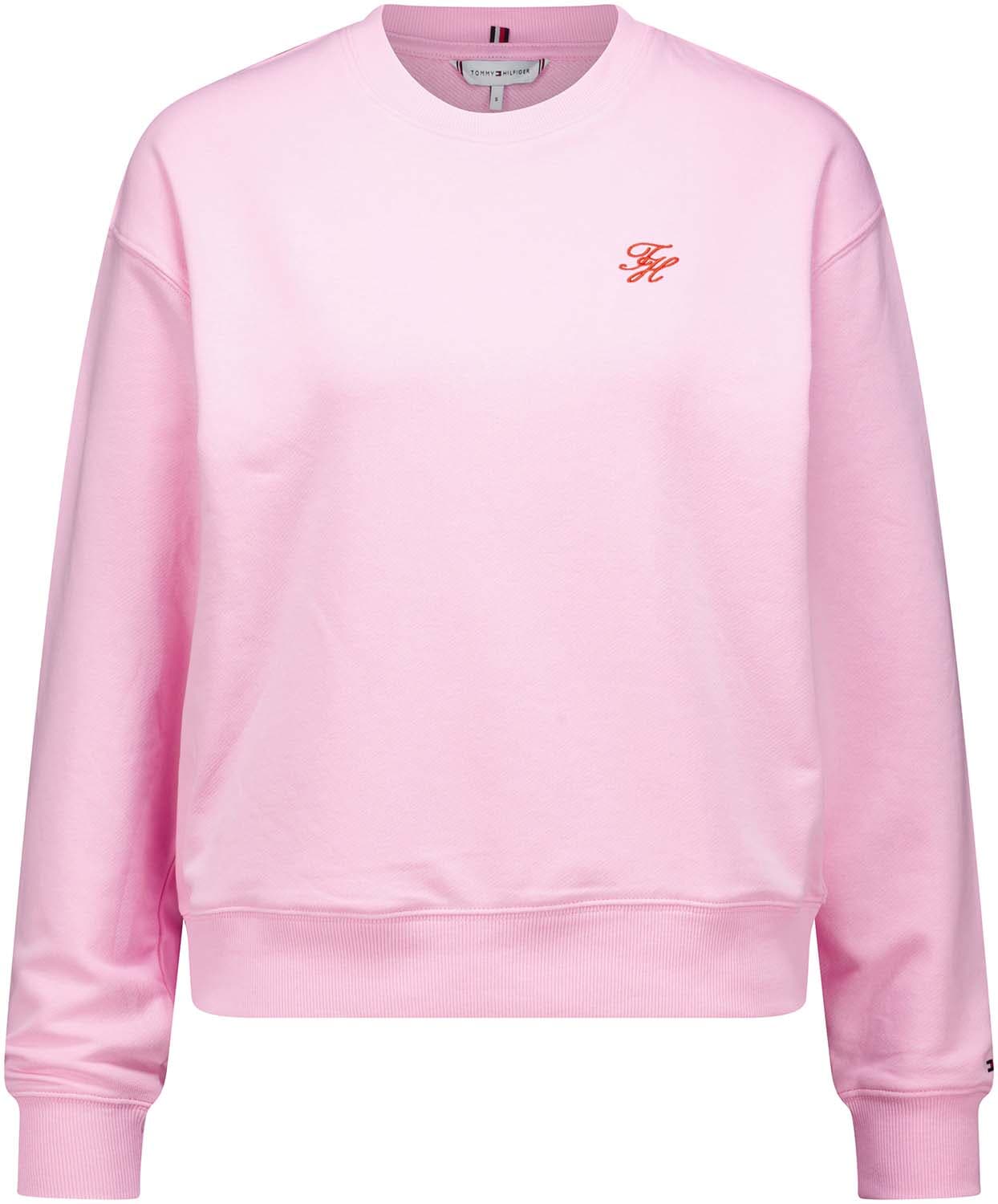 Tommy Hilfiger Sweater TH script Roze