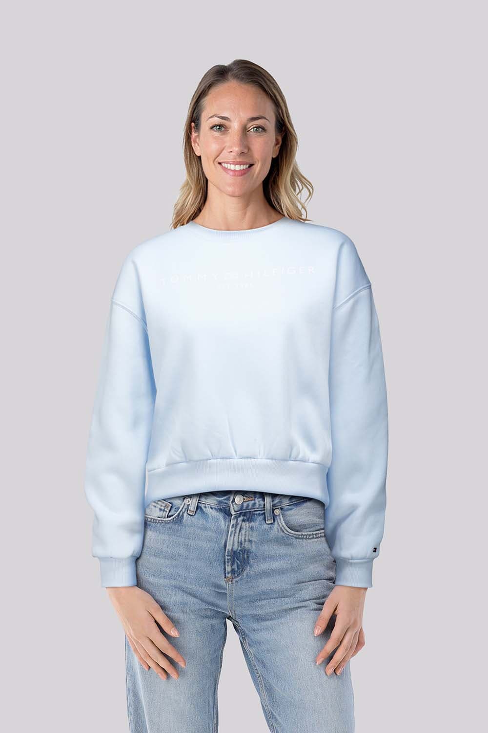 Tommy Hilfiger Sweater  logo Blauw