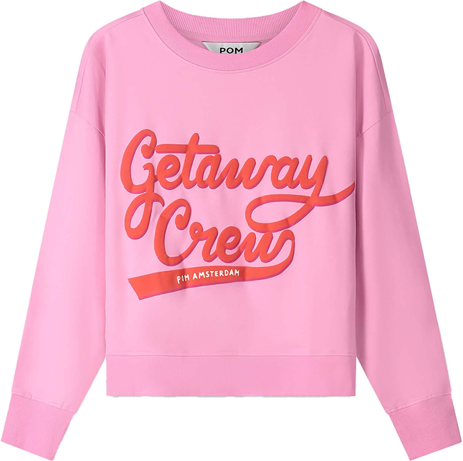 Pom Amsterdam Sweater Getaway Crew Roze