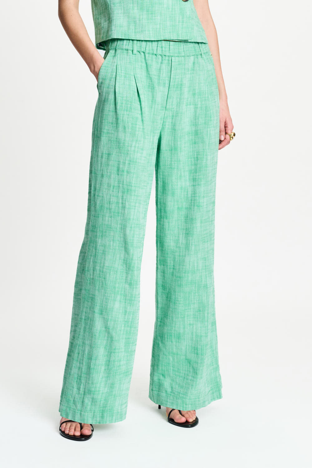 Pom Amsterdam Pantalon Palm Groen