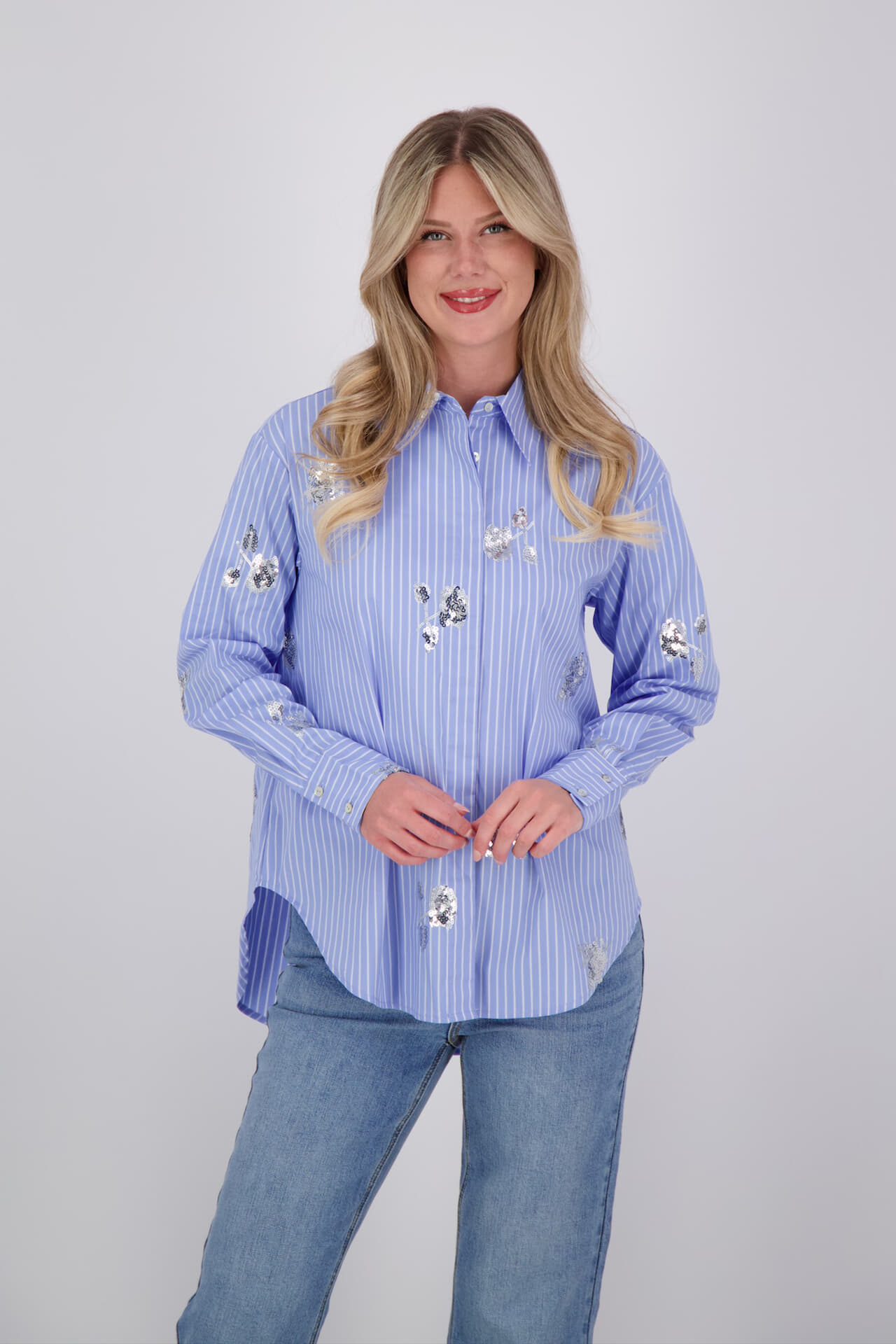 JC Sophie Blouse Leila Hemelsblauw