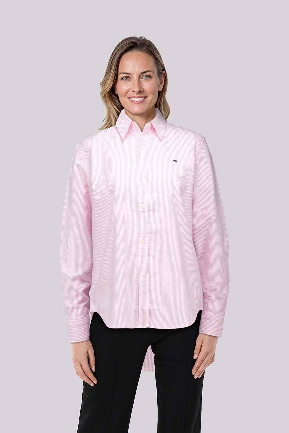 Tommy Hilfiger Blouse Oxford Roze