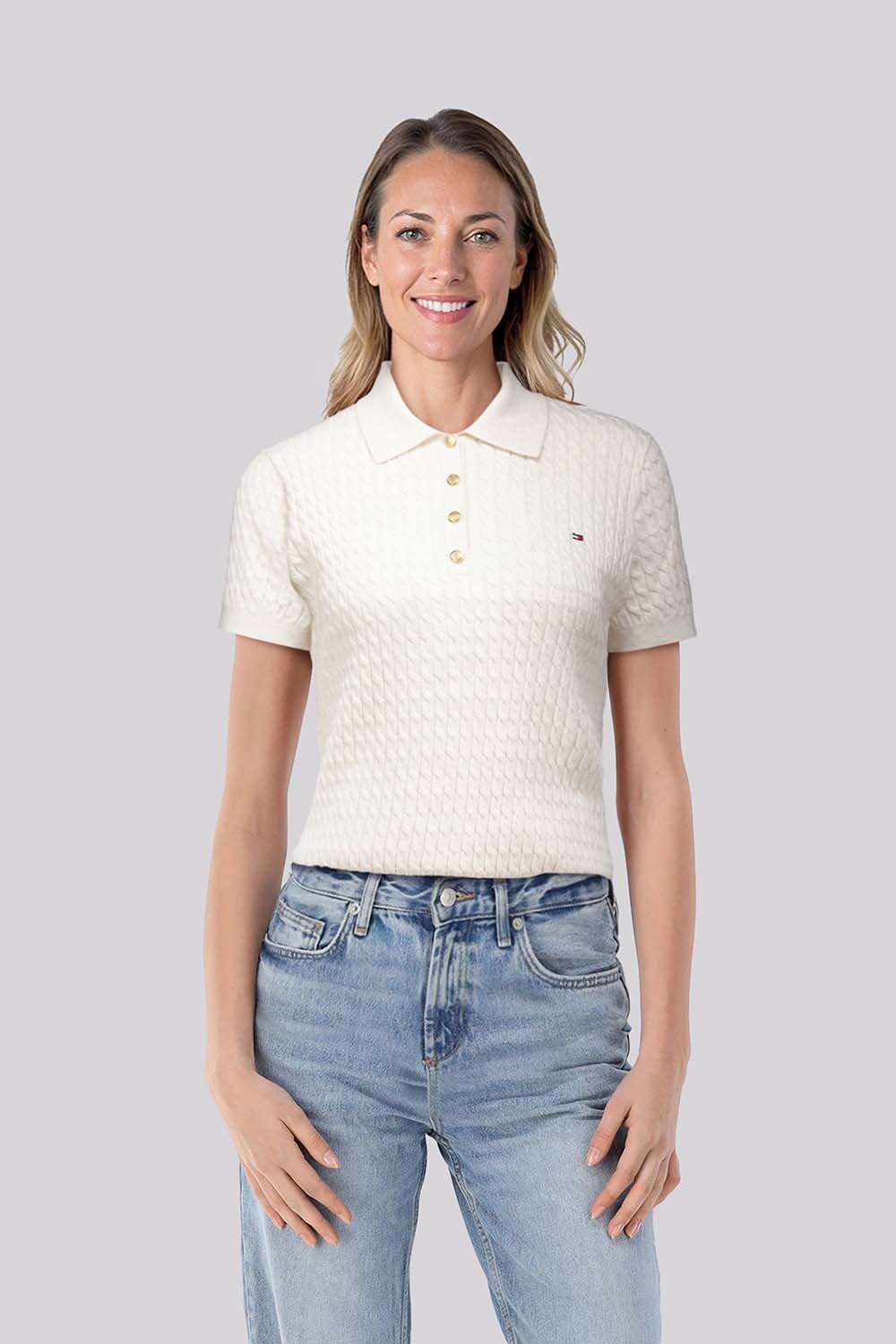 Tommy Hilfiger Trui Polo Off White