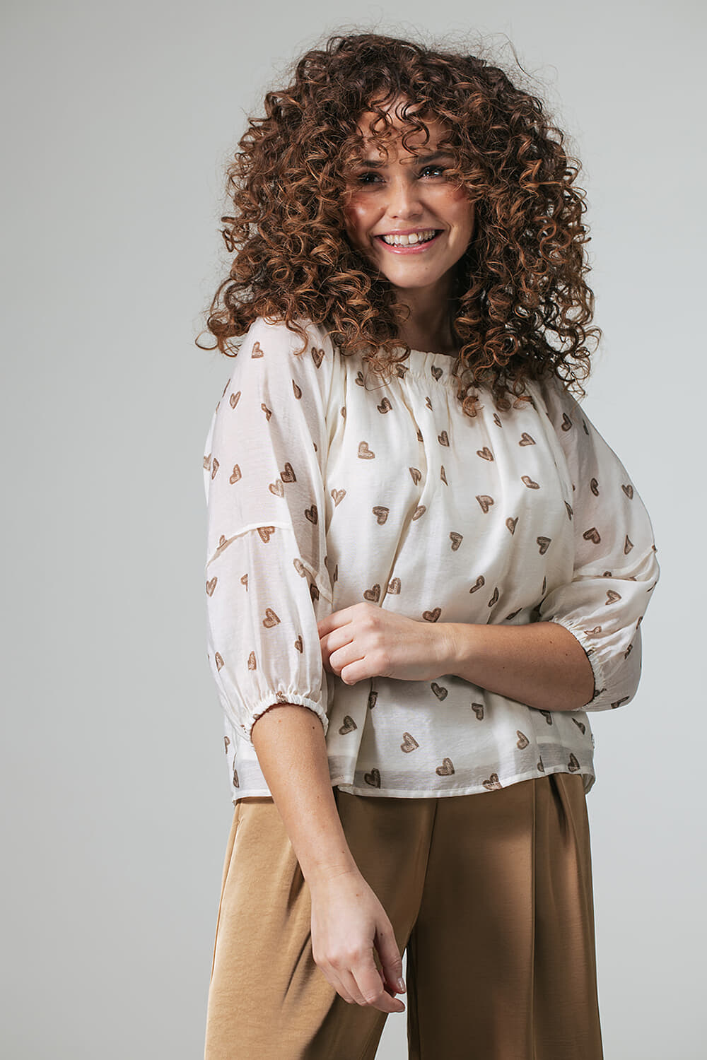 Label Dot Blouse Alicia Wit