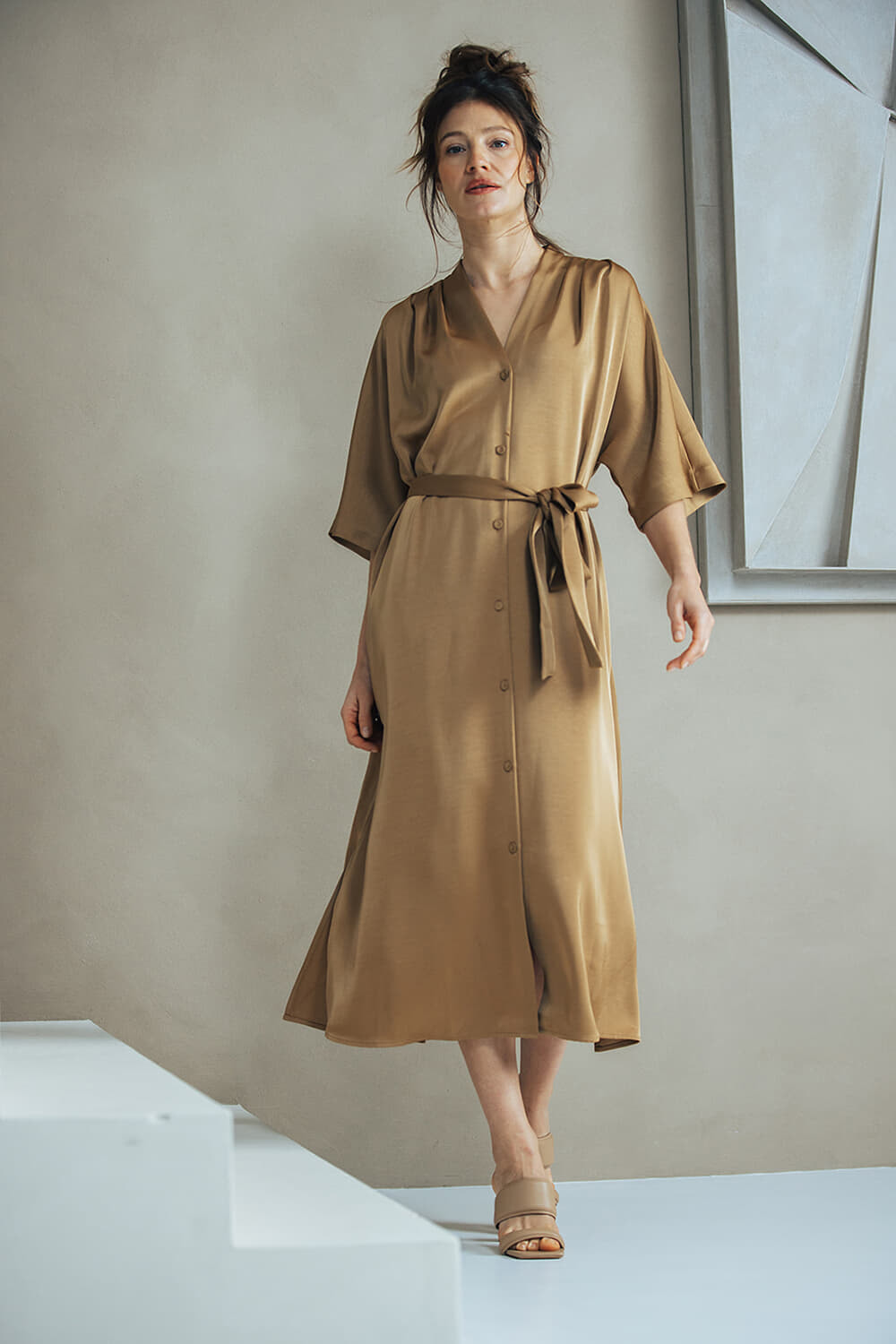 Label Dot Jurk Simone Kaki