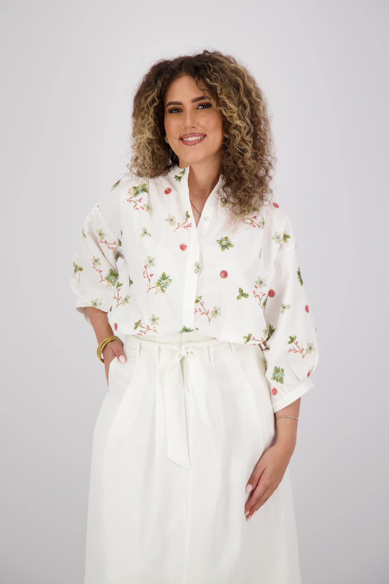 JC Sophie Blouse Luna Wit