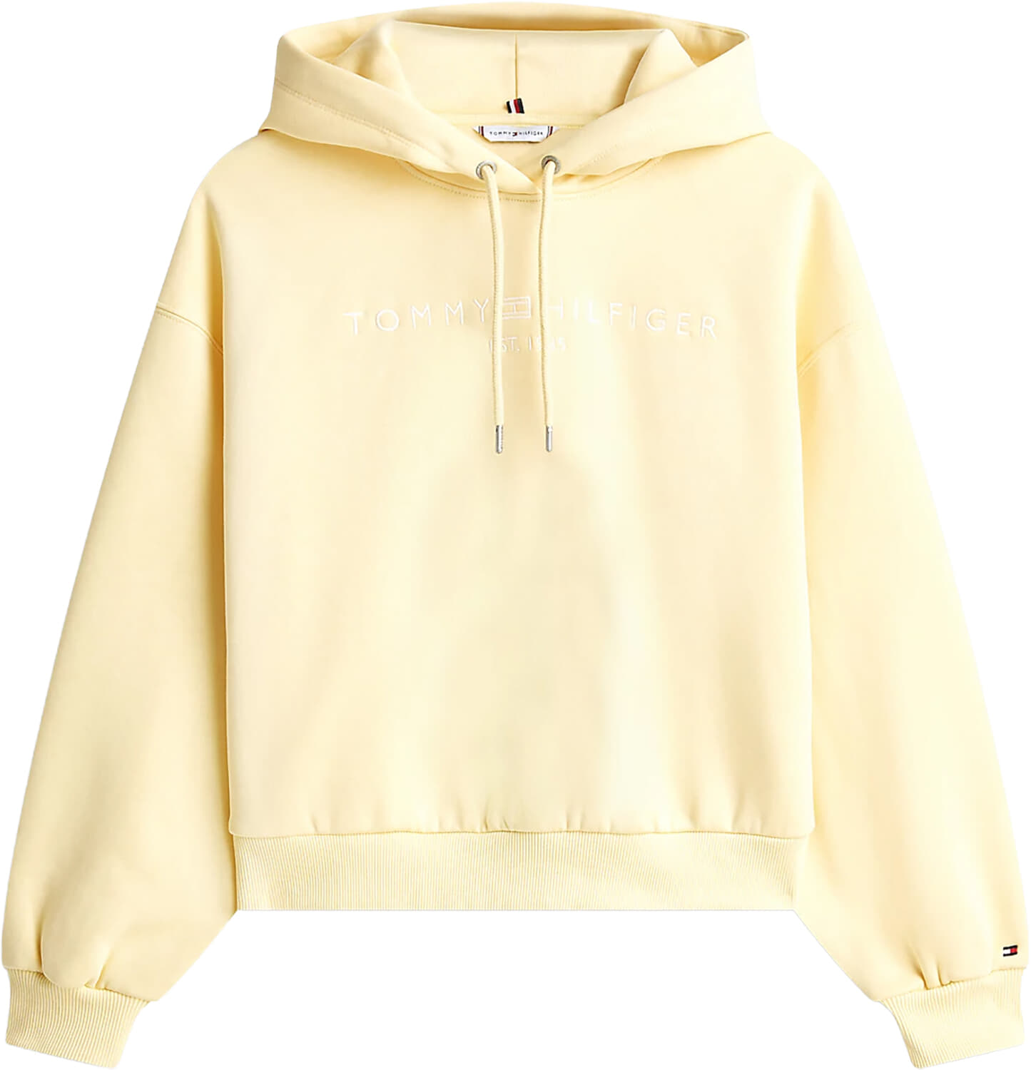 Tommy Hilfiger Hoodie Corp logo Geel