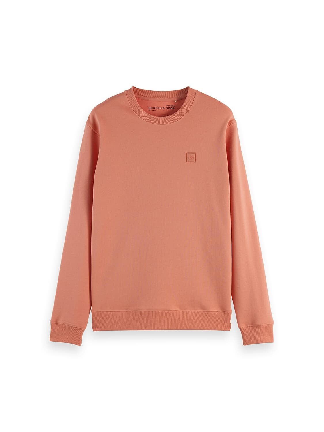 Scotch & Soda Sweater Seasonal core logo badge regular-fit Rood