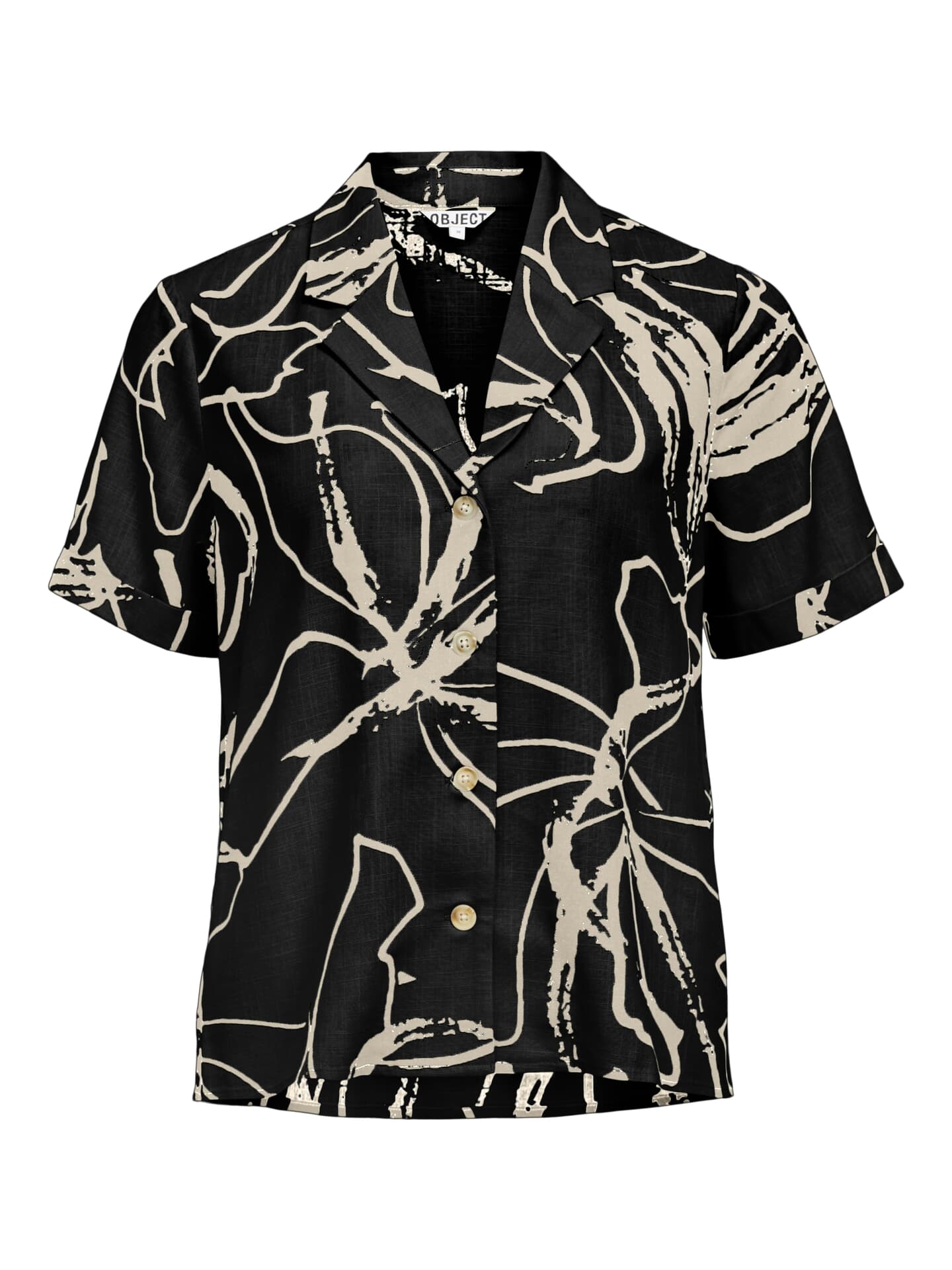 Object Blouse Sanne  Zwart