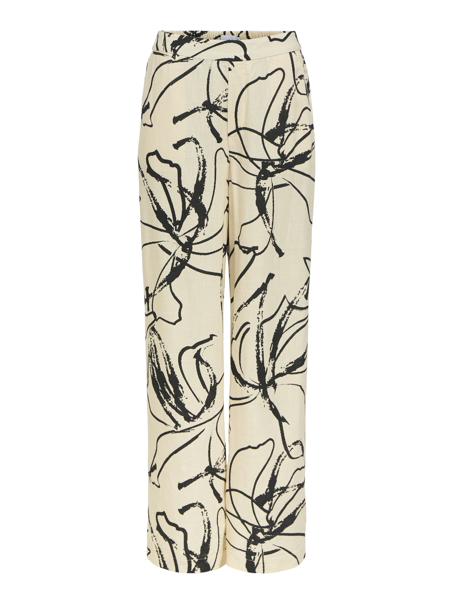 Object Broek Sanne Aline Wide Beige