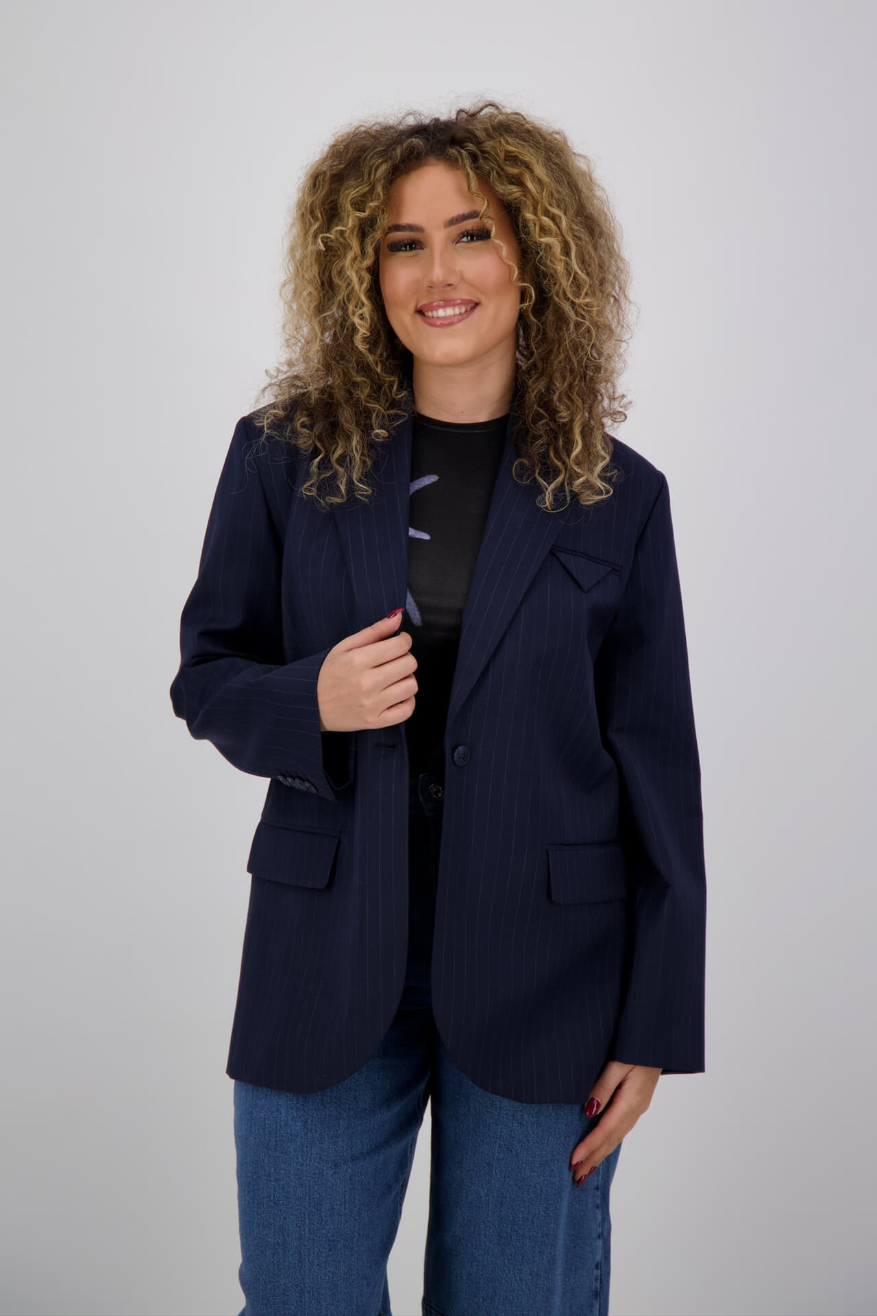 Selected Femme Blazer Sanne Oversized Navy