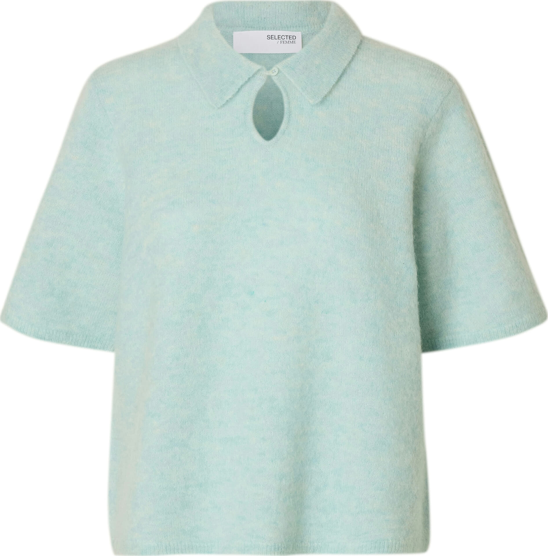 Selected Femme Polotrui Sia korte mouw  Blauw