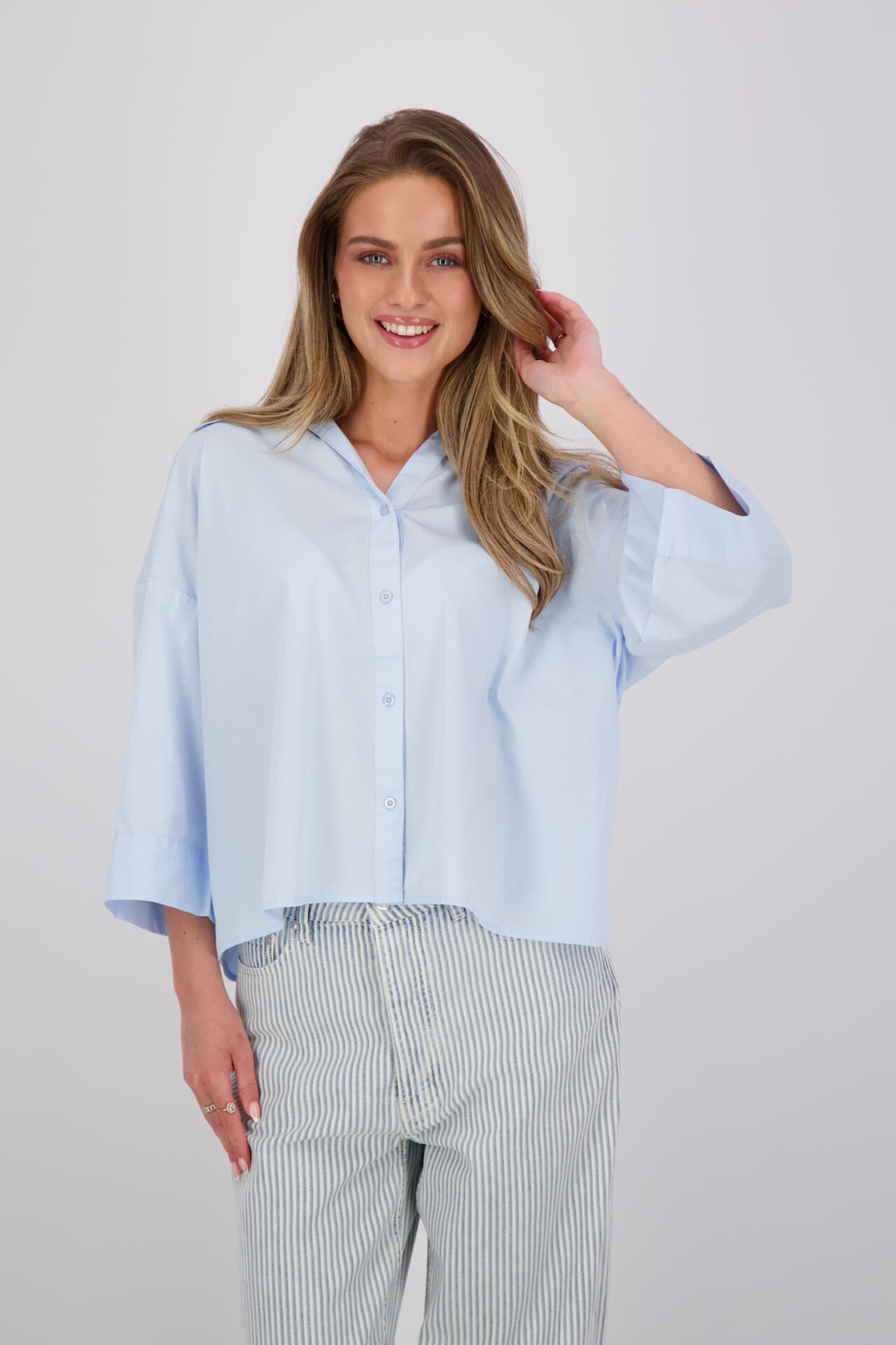 Ichi Blouse Luanne Hemelsblauw