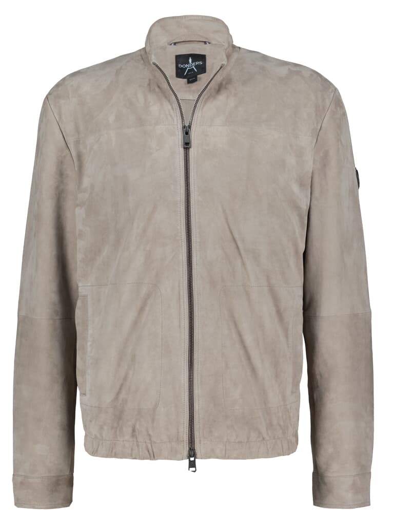 Donders 1860 Leren jas Grijs