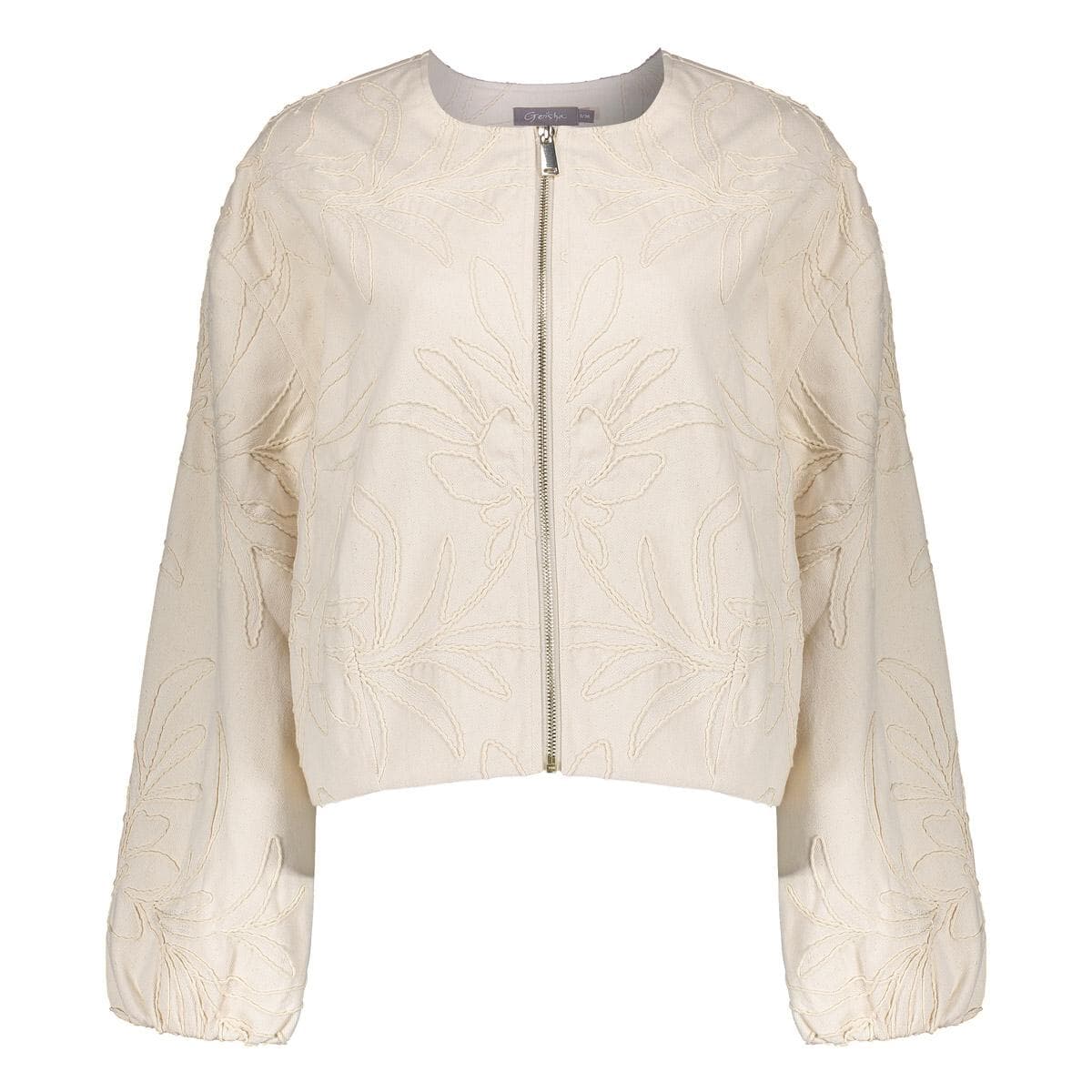 Geisha Bomberjack Embroidery Off White