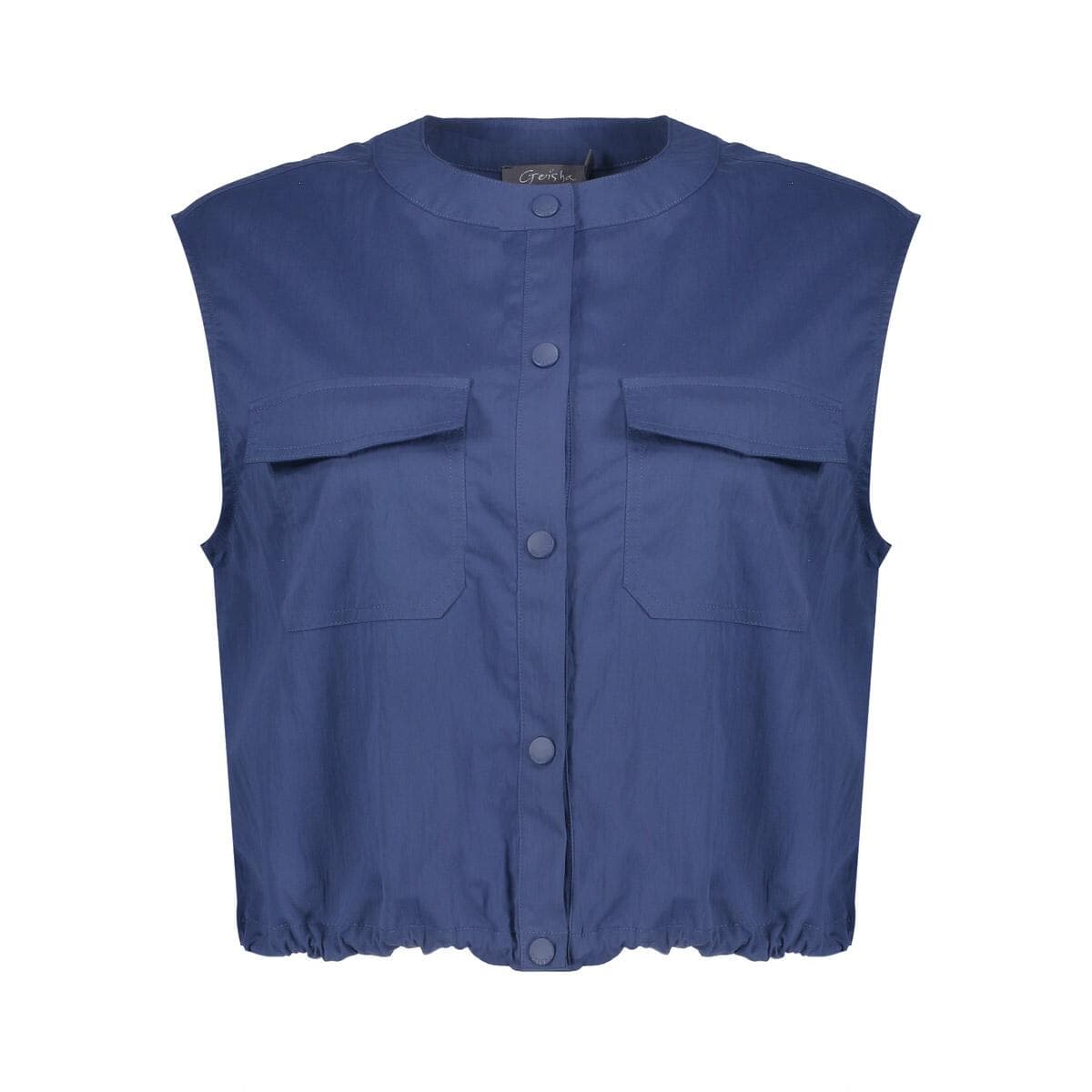 Geisha Gilet Jas Drawstring Indigo