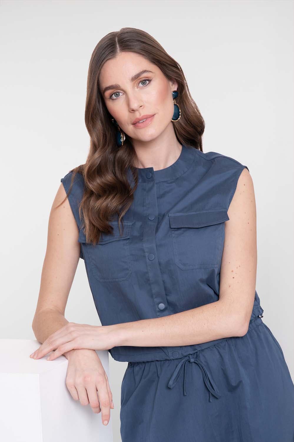 Geisha Gilet  Indigo
