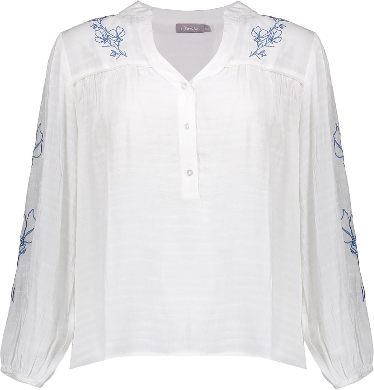 Geisha Blouse embro Wit