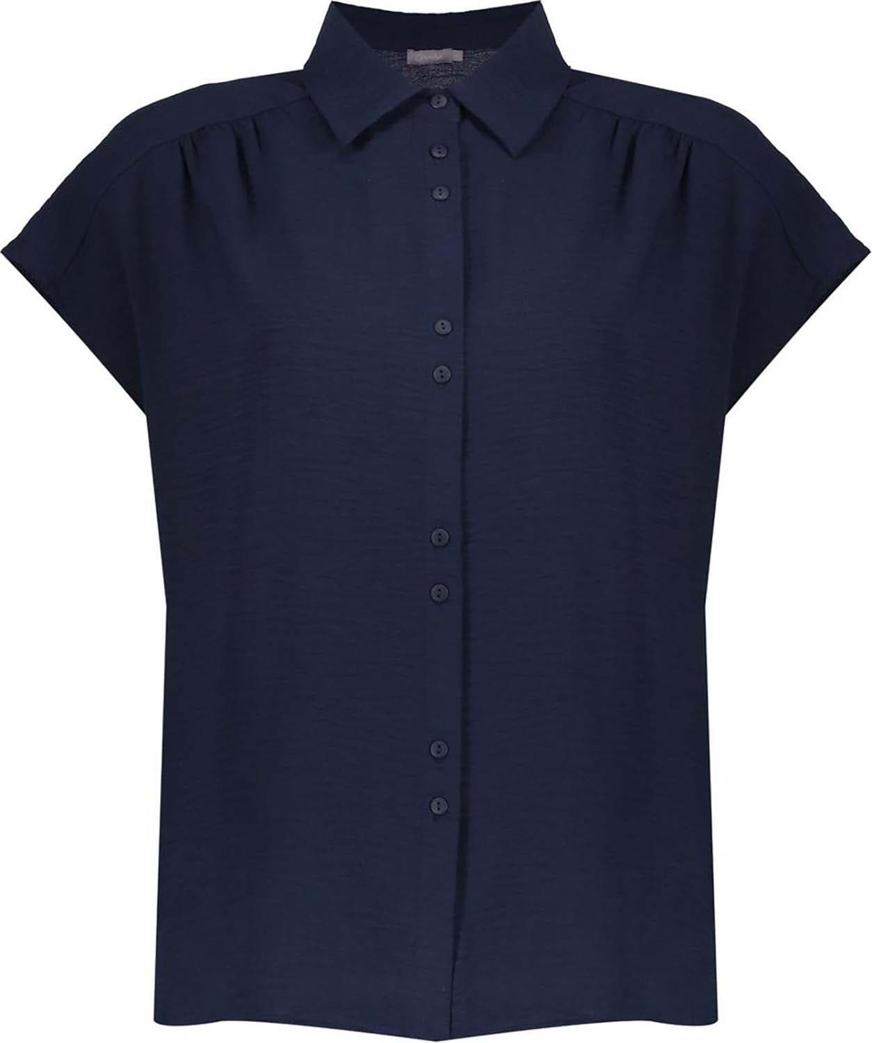 Blouse crinckle Navy