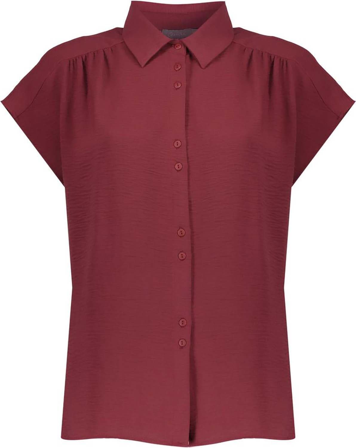 Geisha Blouse crinckle Rood