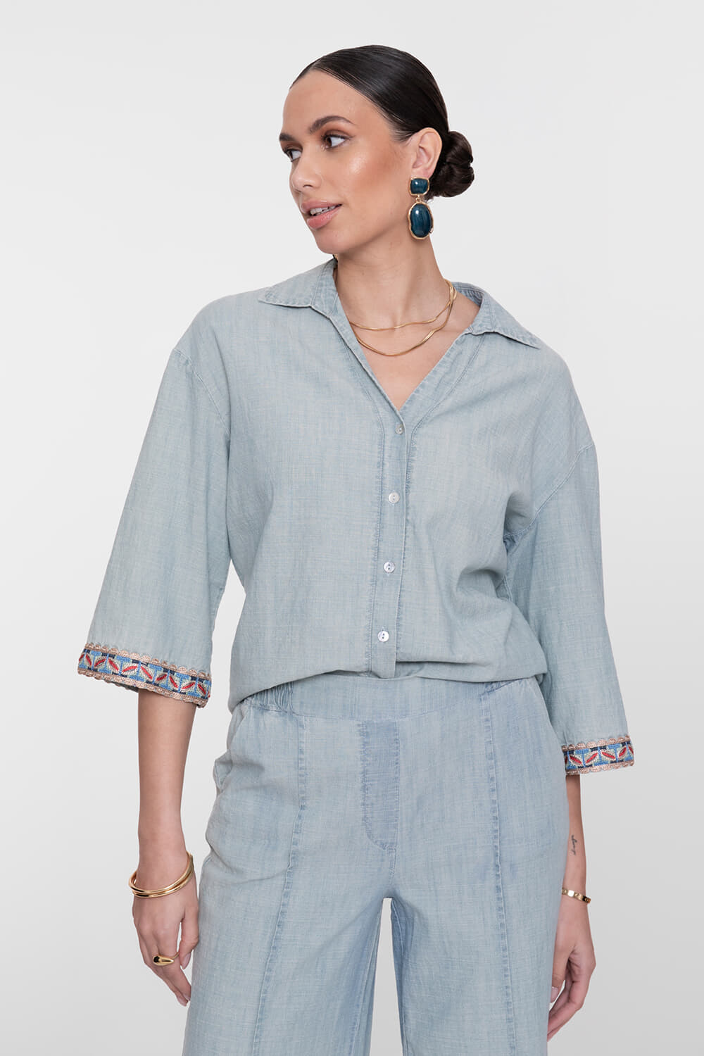 Geisha Blouse Jeans